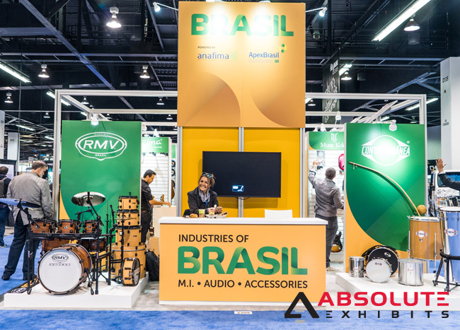Brasil NAMM trade show booth