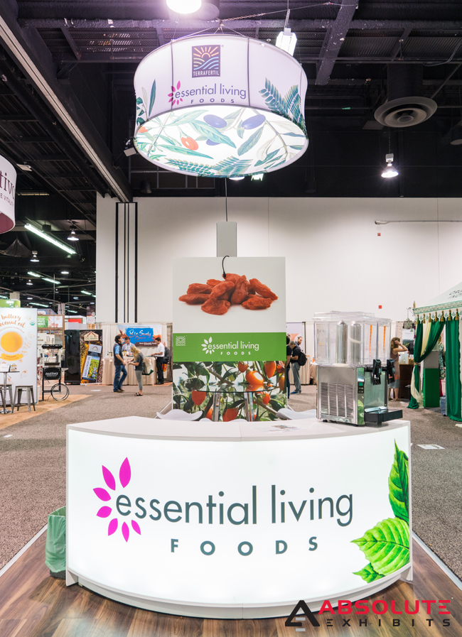 natural products trade show display