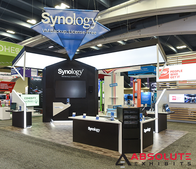Synology technology trade show booth