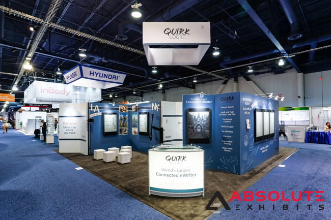 Quirk Logic technology trade show booth