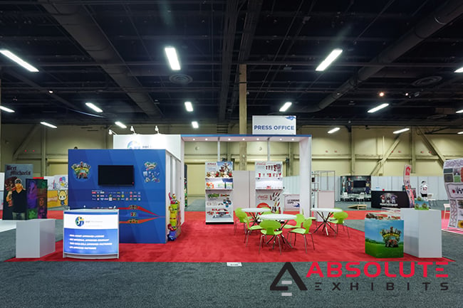 multiple brand story PPI trade show exhibit