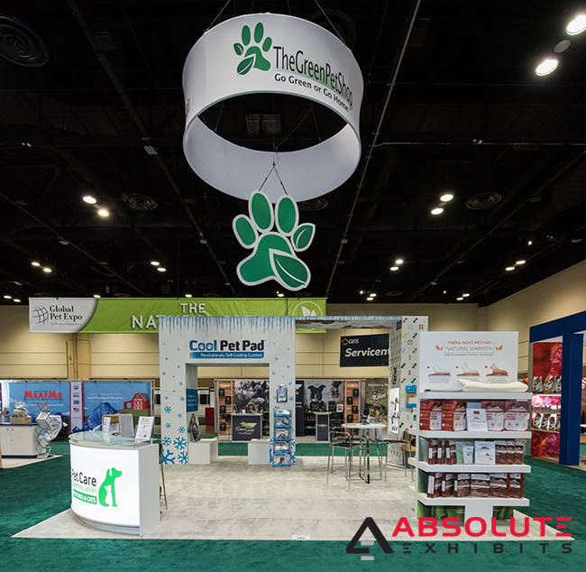 20x20 trade show booth design space
