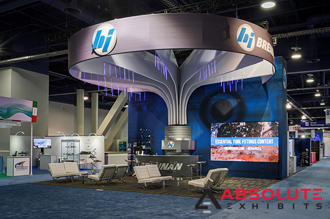 Brennan Industries custom trade show exhibit by Absolute Exhibits